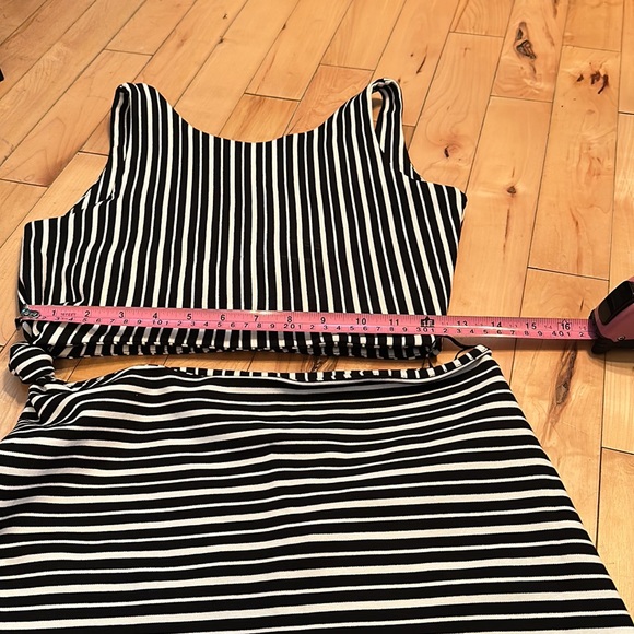 Zara Trafaluc Striped Bodycon 2-piece dress - Picture 10 of 10